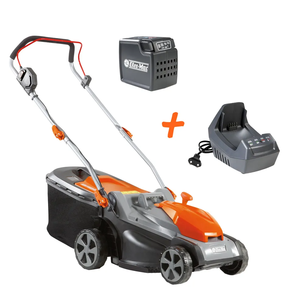 oleo-mac-gi-40-p-kit-tondeuse-batterie-40v-batterie-2-ah-chargeur image 1