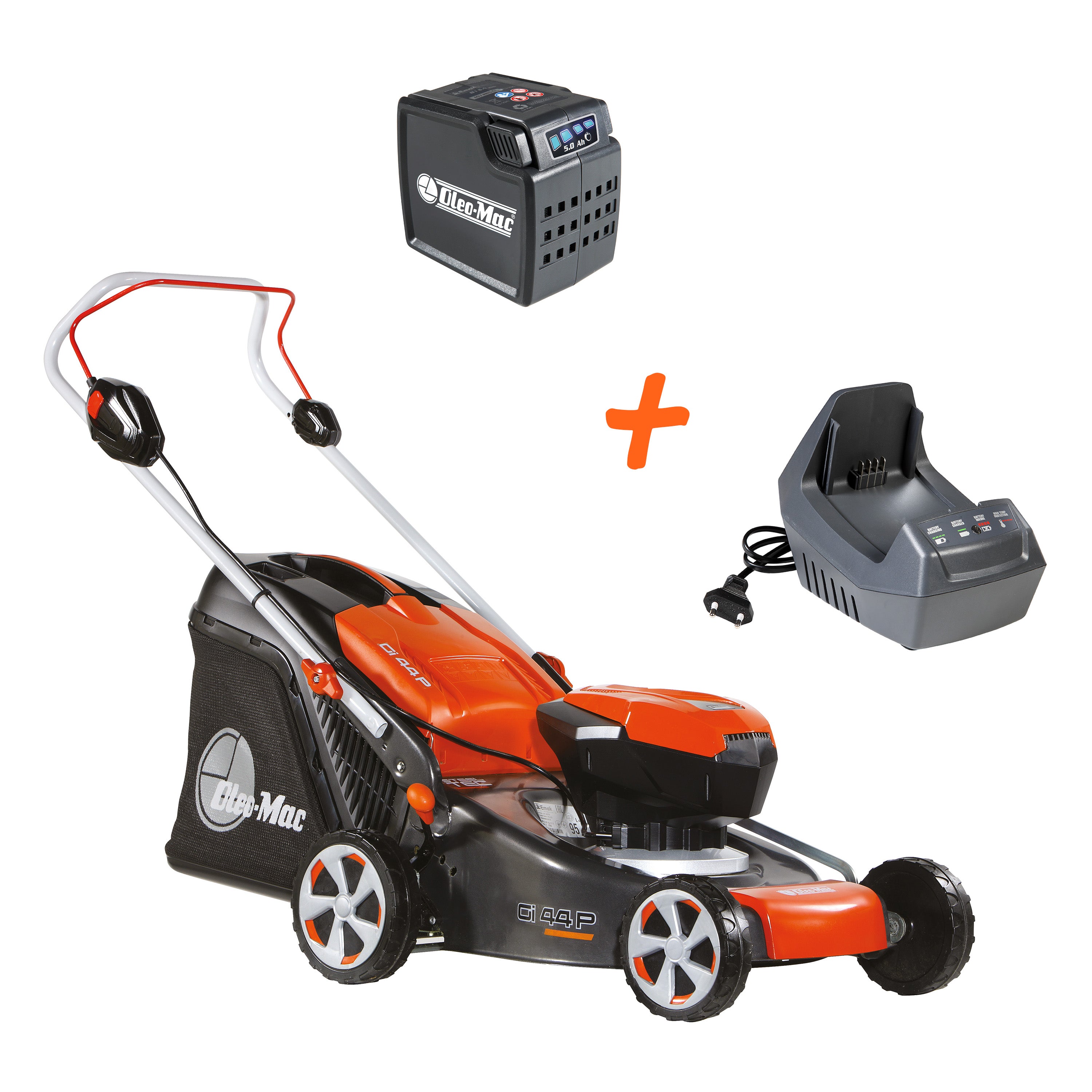 oleo-mac-gi-44-p-kit-tondeuse-batterie-40v-5ah-chargeur image 1