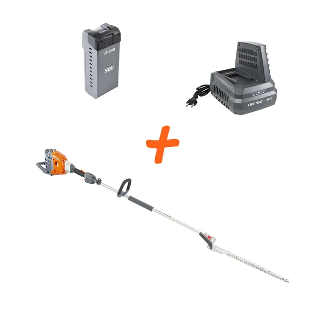 oleo-mac-bci-530-hl-taille-haie-sur-perche-56v-kit-batterie-4-ah-chargeur image 1