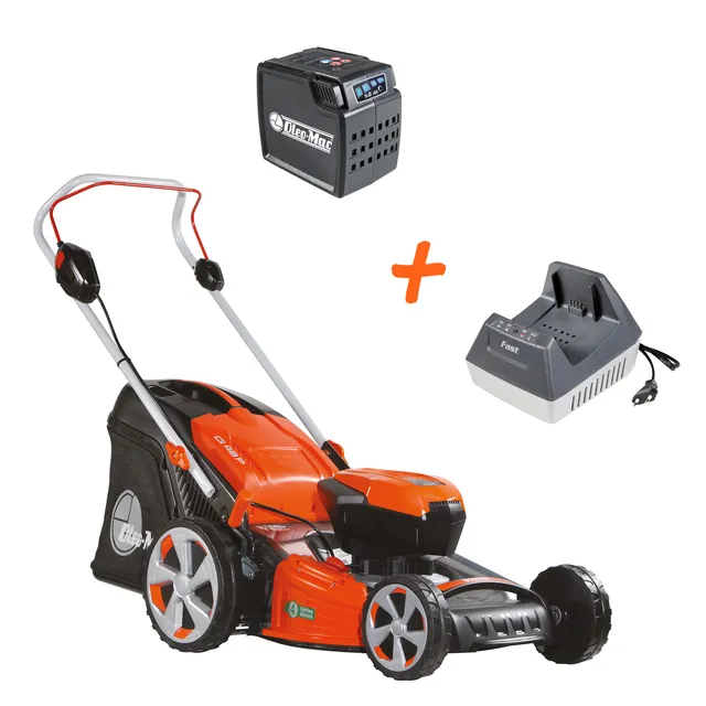 oleo-mac-gi-48-p-kit-tondeuse-batterie-40v-5ah-chargeur image 1