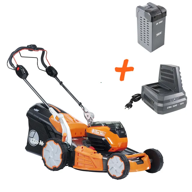 oleo-mac-gi-553-v-kit-56v-tondeuse-batterie-8-ah-chargeur image 1