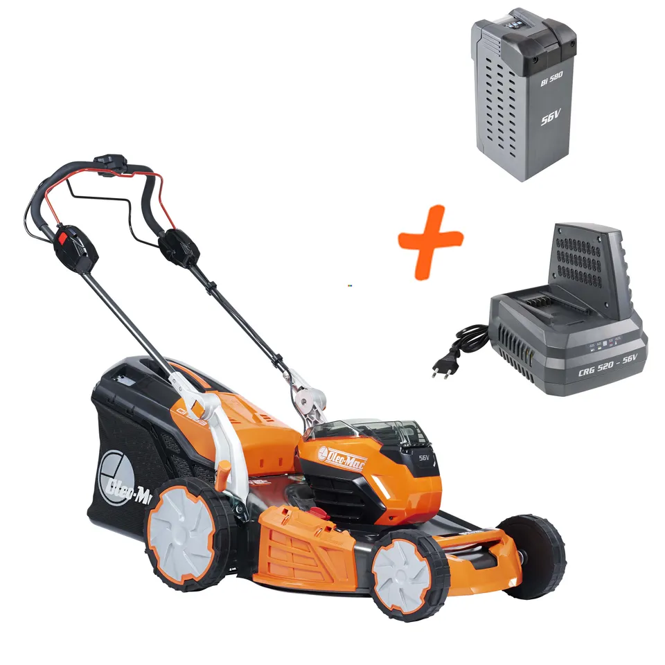 oleo-mac-gi-553-v-kit-56v-tondeuse-batterie-8-ah-chargeur image 1