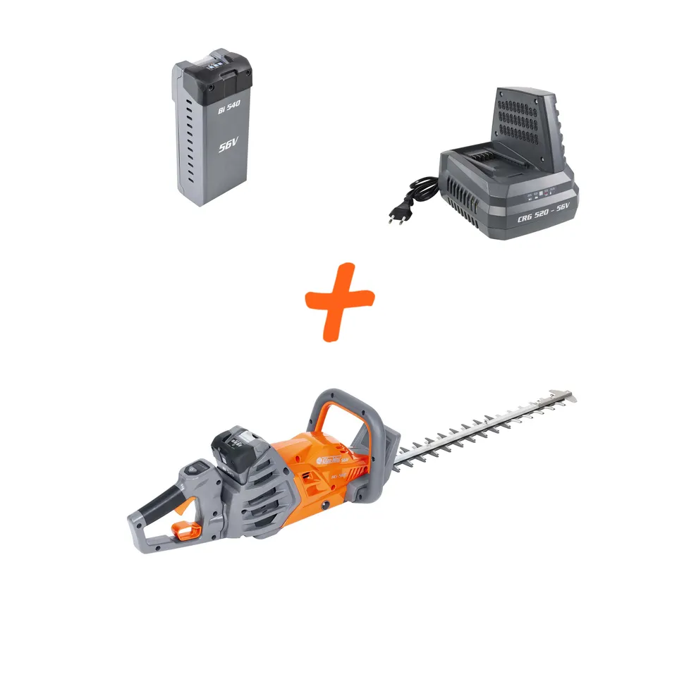 oleo-mac-hci-560-taille-haie-batterie-56v-batterie-4ah-chargeur-crg-520 image 1