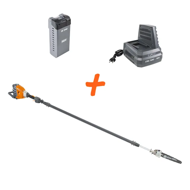 oleo-mac-ppxi-530-kit-56v-elagueuse-sur-perche-batterie-4-ah-chargeur image 1