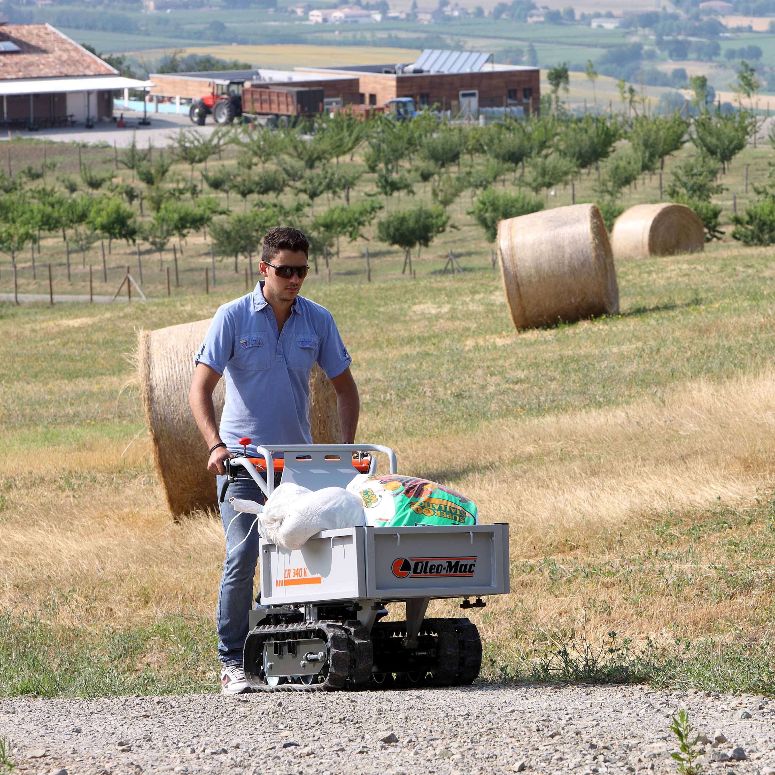 oleo-mac-cr-340-k-transporteur-chenilles-plateau-basculant image 3
