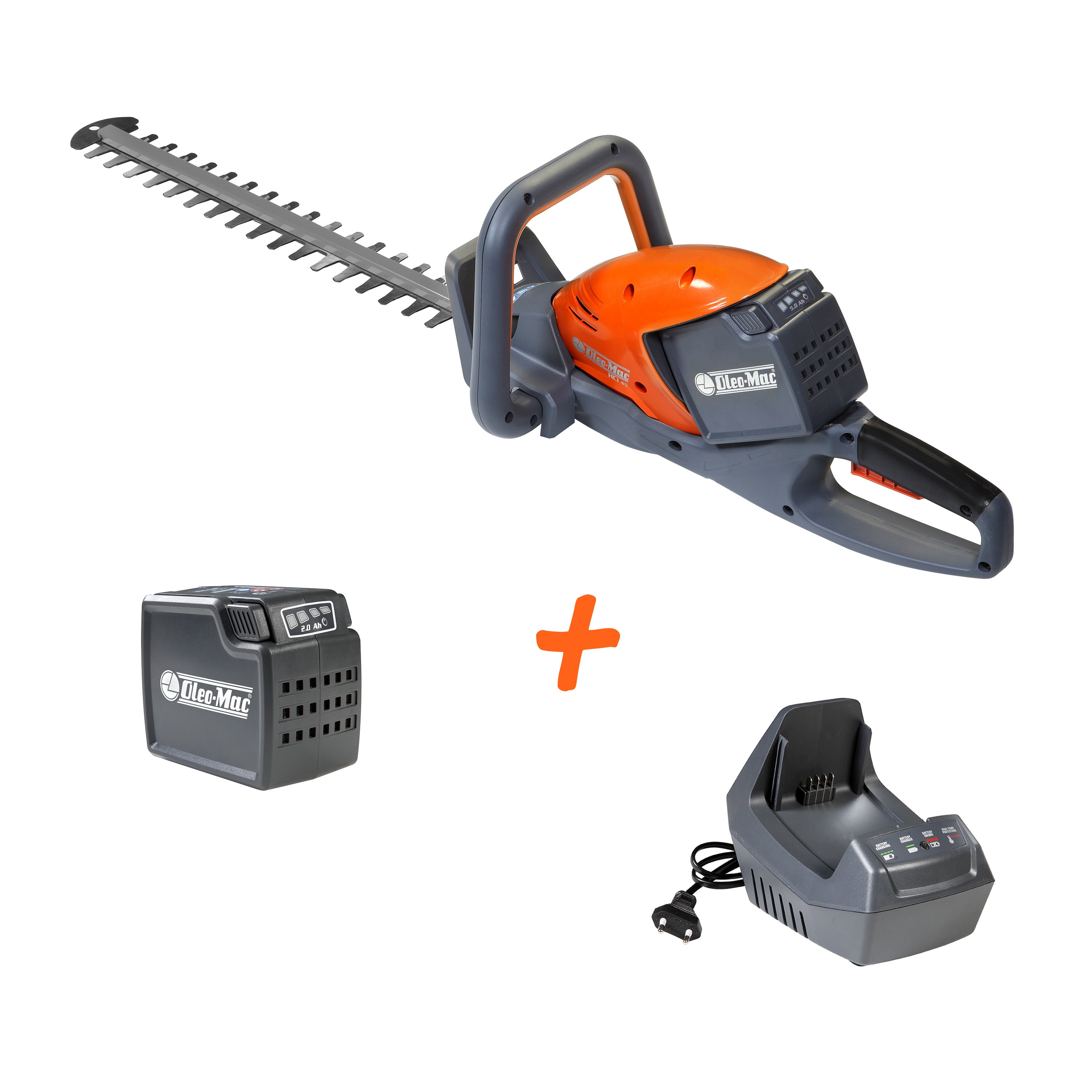 oleo-mac-hci-45-taille-haie-batterie-40v-kit-batterie-2ah-chargeur-crg image 1